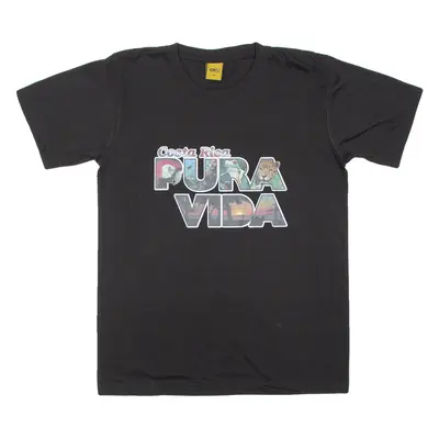 Costa Rica Mens T-Shirt Black M