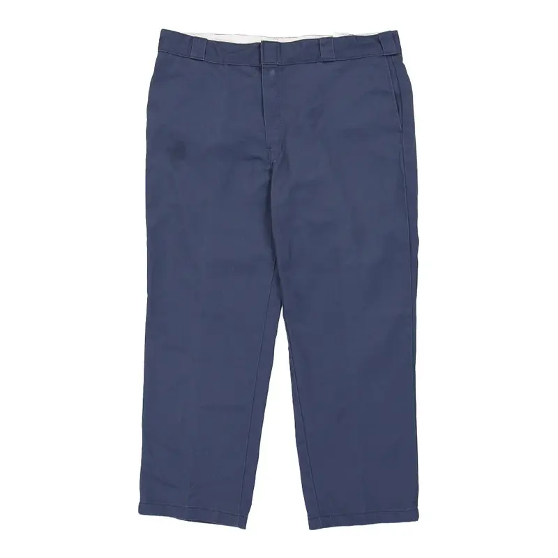 Vintage Dickies Trousers - 39W 28L Blue Polyester Blend