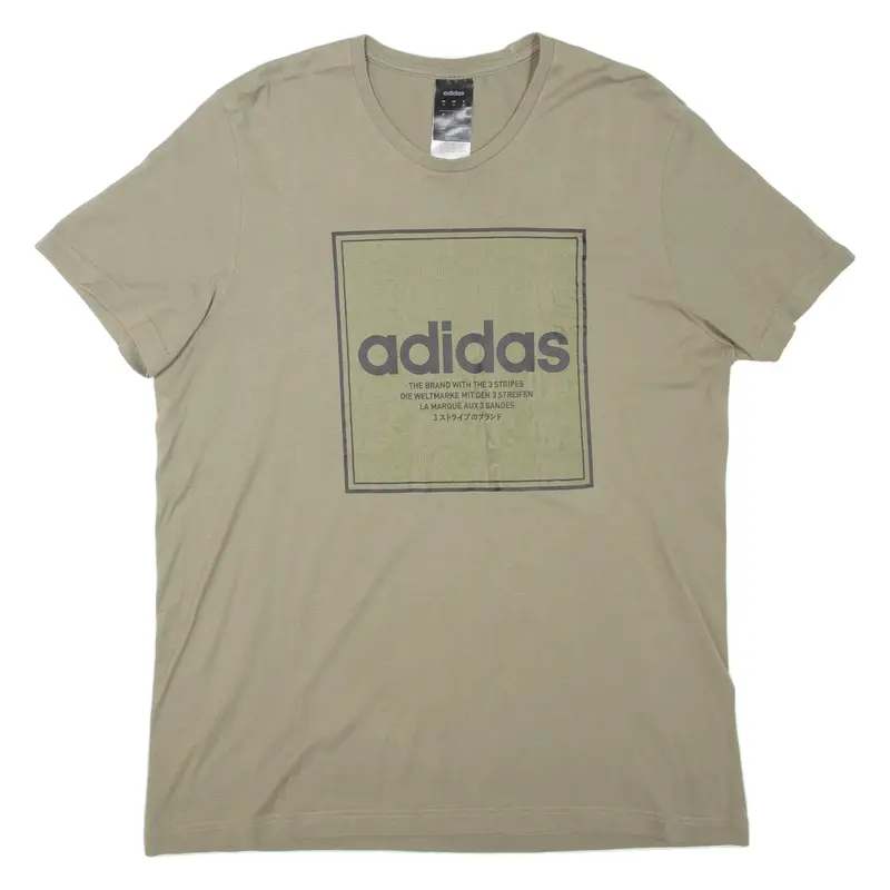 ADIDAS Mens T-Shirt Green M