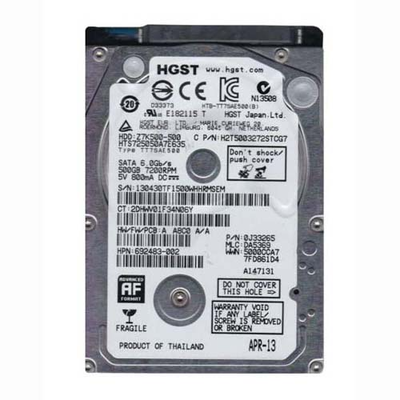 692483-002 HP 500GB 7200RPM SATA 6Gb/s 32MB Cache 2.5-inch Hard Drive