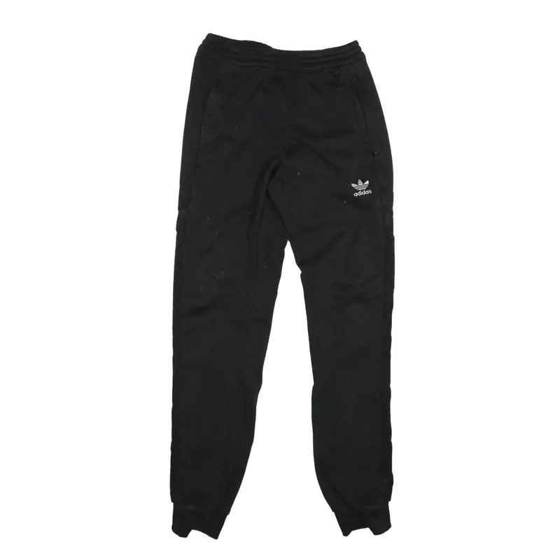 ADIDAS Track Pants Black Tapered Mens S W24 L30