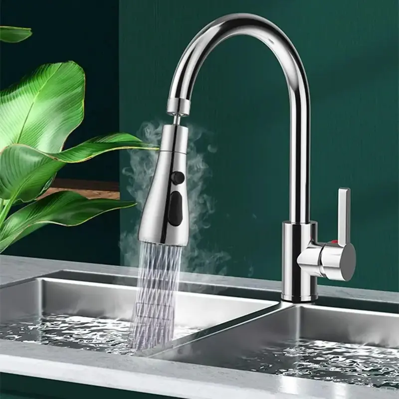 High-pressure Filter Sink Faucet Extender, 1 Count 360 Degree Swivel Kitchen Faucet Sprayer, Replacement Kitchen Shower Head ...