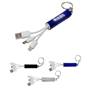 100 Promotional Light-Up-Your-Logo Cable Set - Multi Connector