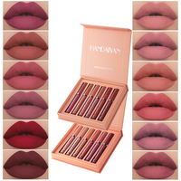 Velvet Matte Liquid Lipstick Set(6 pcs) Lip Balm set : Waterproof, Long-Lasting, Non-Sticky, Hydrating  Lipgloss & Lipstick M...