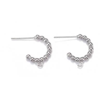 Brass Stud Earring Findings