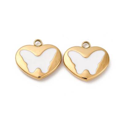 304 Stainless Steel Enamel Charms