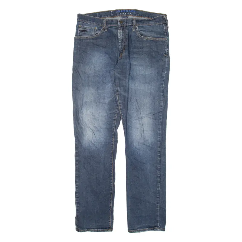 US POLO ASSN Mens Jeans Blue Regular Straight W36 L34