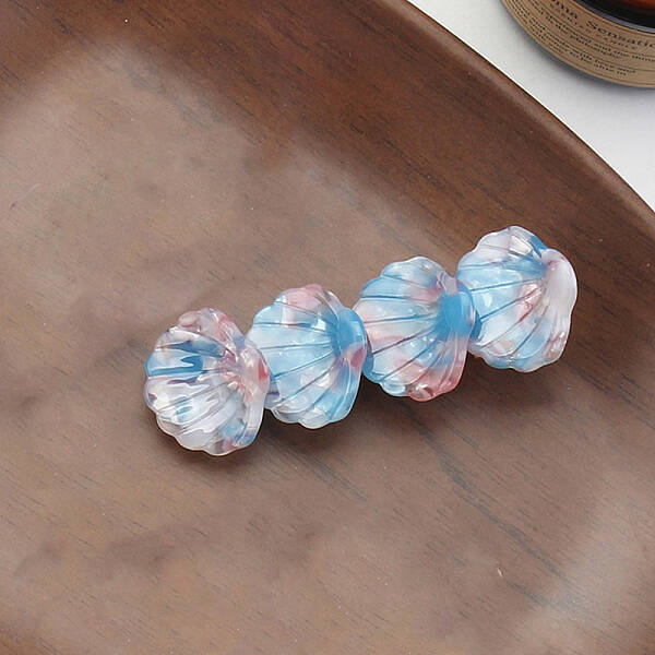 Shell Shape Cellulose Acetate Alligator Hair Clips