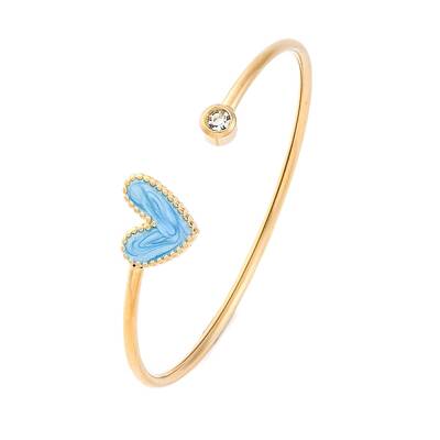 201 Stainless Steel Enamel Cuff Bangles for Women