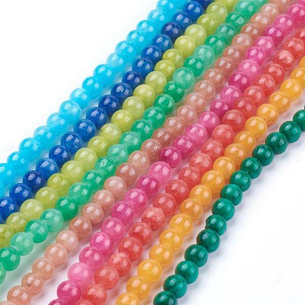 Natural Yellow Jade Beads Strands