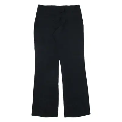 KAREN MILLEN Womens Trousers Black Relaxed Bootcut Viscose W32 L33
