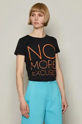 No More Excuses T-Shirt (Black) | size: XL