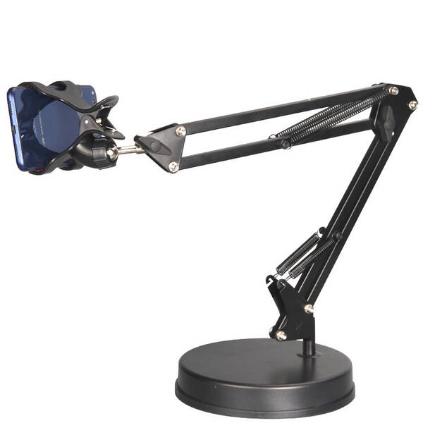 Phone Holder 360% Rotating Long Arms iPad Lazy Bracket Stand Metal Clamp For Mobile Accessories