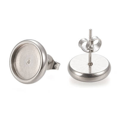 Non-Tarnish 304 Stainless Steel Stud Earring Settings