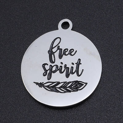 Non-Tarnish 201 Stainless Steel Etched Pendants