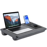 Lap Desk, Lap Desk for Laptop with Cushion, Fits up to 17 in Laptop with Protable Handle, Laptop Stand with Device Ledge and ...