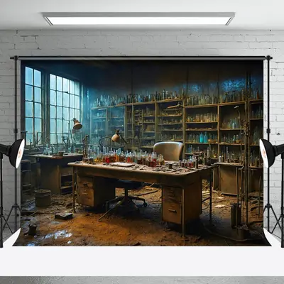 Aperturee Abandoned Laboratory Vintage Architecture Backdrop - Aperturee