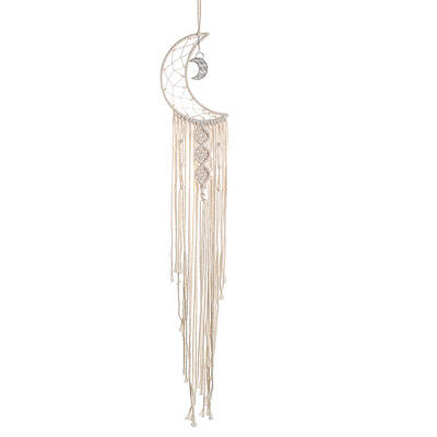 Woven Net/Web with Macrame Cotton Wall Hanging Decorations
