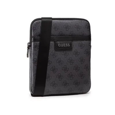 Guess, Vezzola, Fabric Shoulder Bag, Black, 19 x 24 x 2 cm, Women's