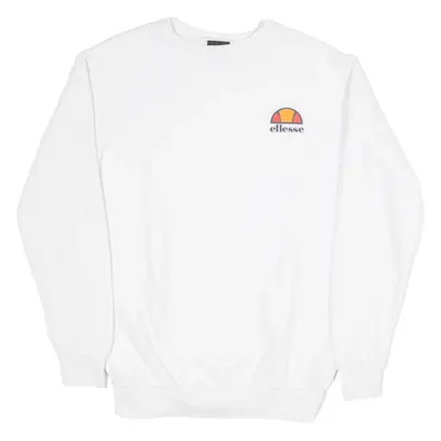 ELLESSE Mens Sweatshirt White XS