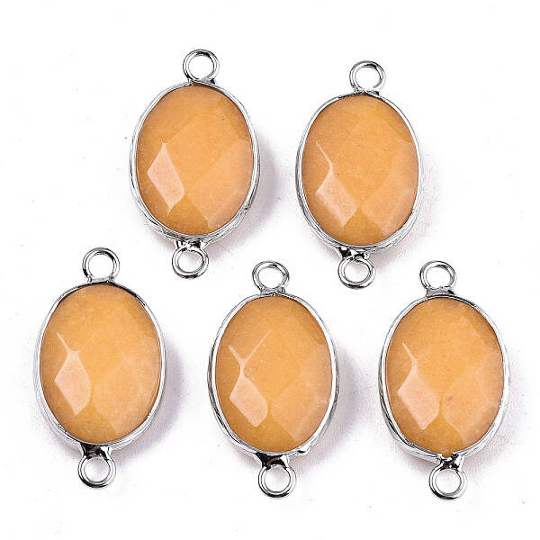 Natural White Jade Links/Connectors
