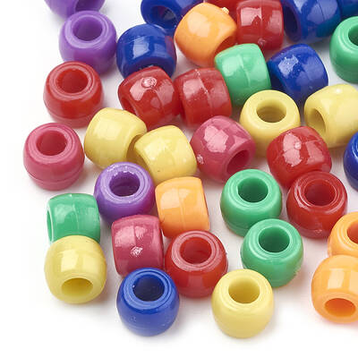 Opaque Acrylic European Beads