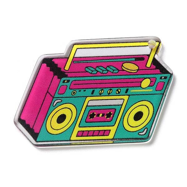 Transparent Radio\r\nAcrylic Pendants