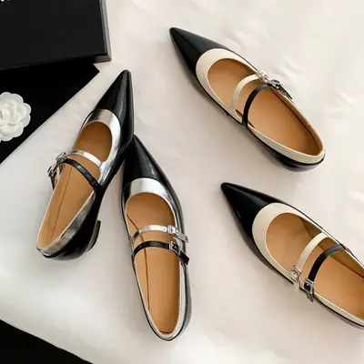 CHIKO Yaminah Pointy Toe Block Heels Mary Jane Shoes