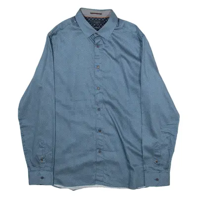 TED BAKER Mens Shirt Green Long Sleeve M