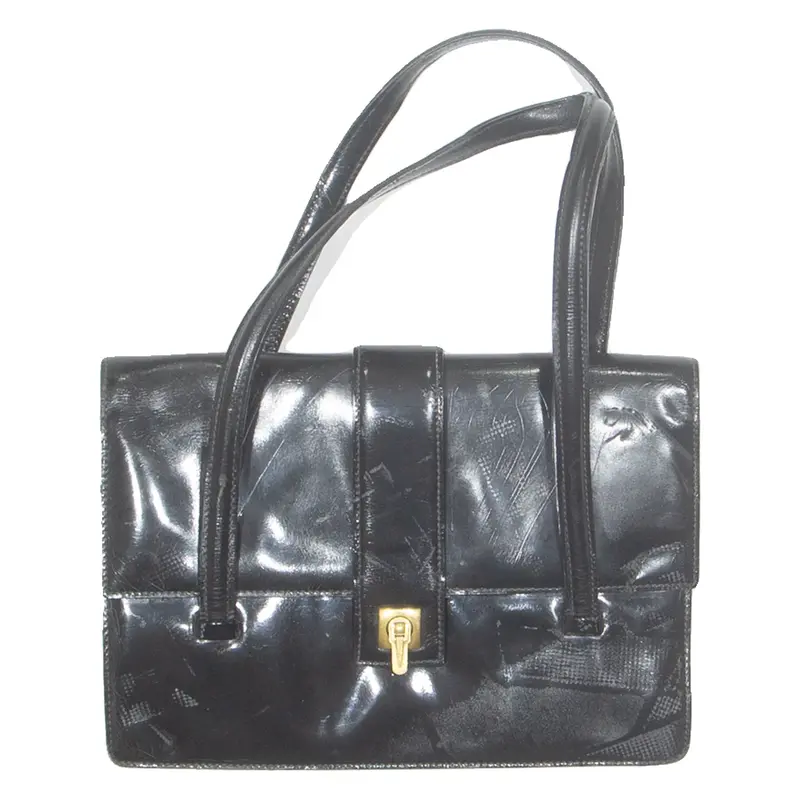Womens Handbag Black Leather