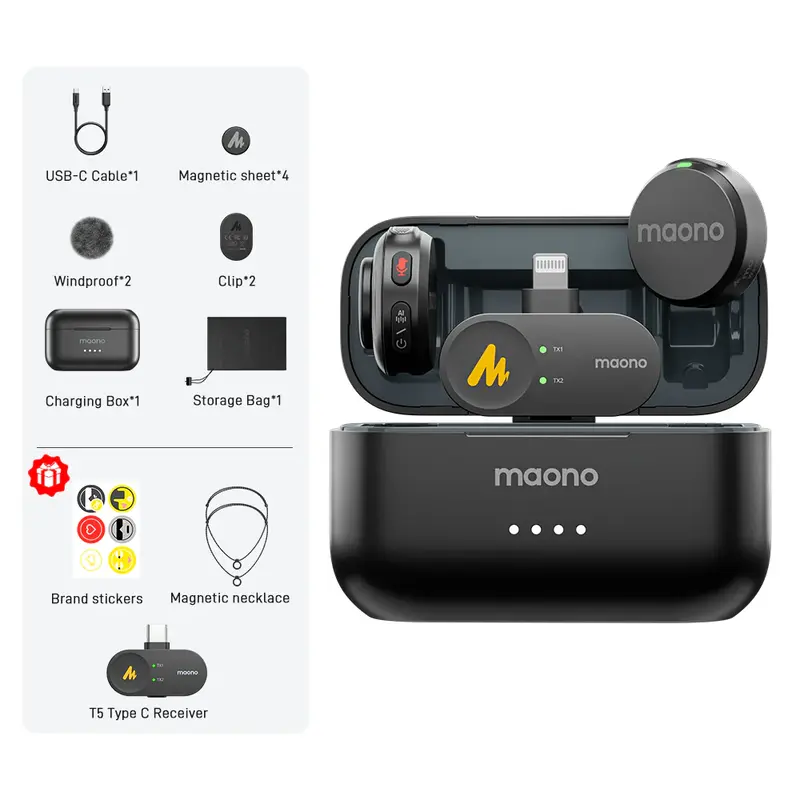 Maono T5 Wireless Microphone