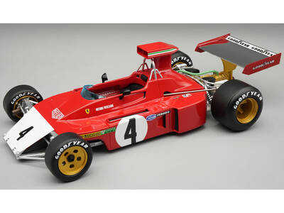Ferrari 312B3-73 (Broke Nose) #4 Arturo Merzario Formula One F1 Canadian GP (1973) Mythos Series with Display Case Limite...