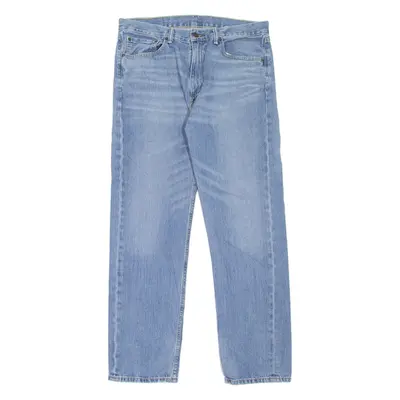 LEVI'S 505 Jeans Mens Blue Regular Straight Stone Wash W36 L32