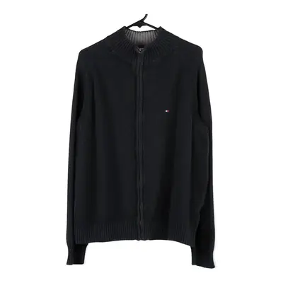 Tommy Hilfiger Zip Up - Large Black Cotton