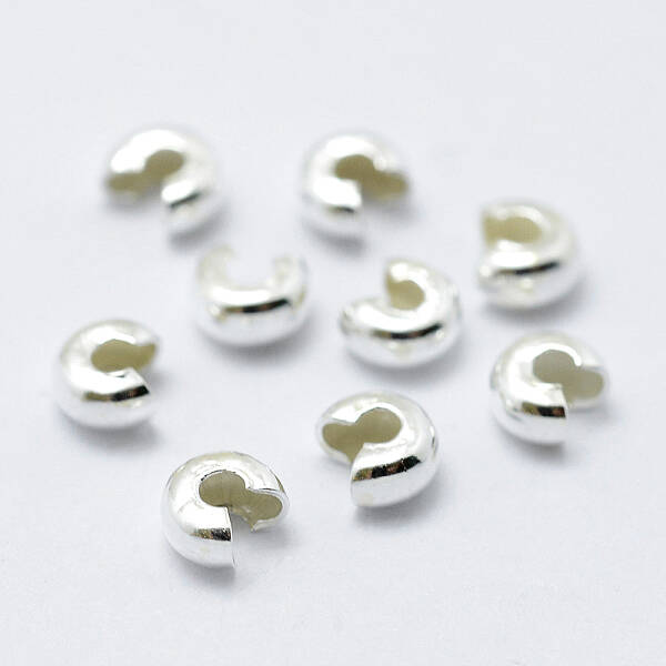 925 Sterling Silver Crimp Beads Cover