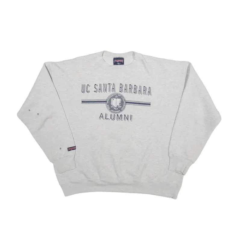 JANSPORT UC Santa Barbara Alumni USA Sweatshirt Grey Mens XL