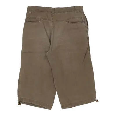 Iks Ask Shorts - 36W 19L Brown Cotton