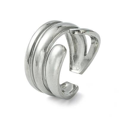 Non-Tarnish 304 Stainless Steel Open Cuff Ring