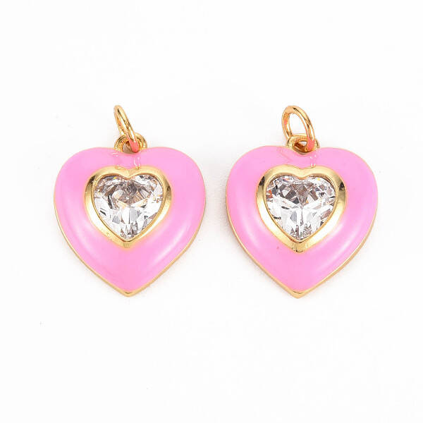Brass Enamel Pendants