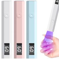 LED Portable UV Nail Lamp with Time Indicator, 1 Count USB Rechargeable Small UV Light for Gel Nails, Dryer & Polish Nail Glu...
