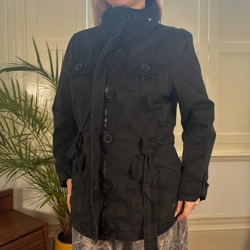 Conos Jacket - Large Black Cotton