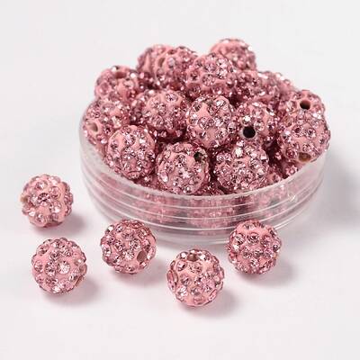 Pave Disco Ball Beads