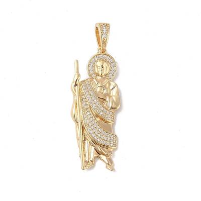 Brass Clear Cubic Zirconia Pendants