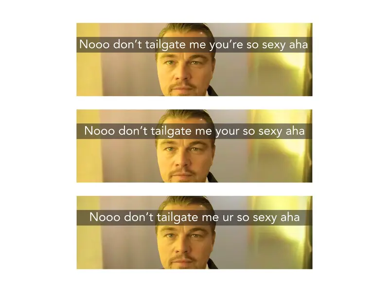 No don't tailgate me your so sexy | Bumper Sticker AND Magnet | Funny Meme Sticker | 8.7'' X 2.7'' | Waterproof Premium Quali...