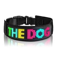 Led Collar for App Programmable Text Flashing Light Up Cosplay Accessories, Digital Collar, for outdoor activity,running,cycl...