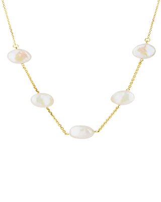 18K Pearl Chain Necklace