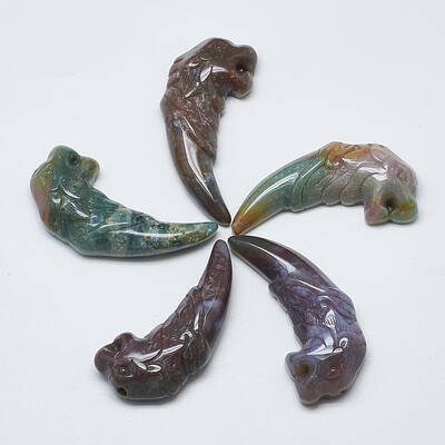 Natural Indian Agate Big Pendants
