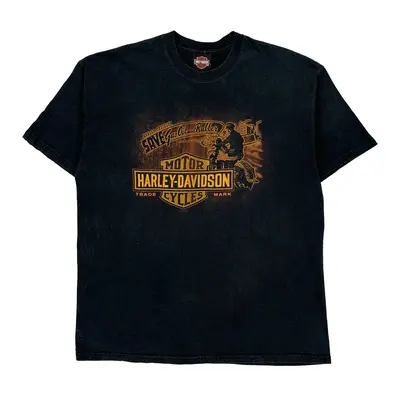 Tucson Harley Davidson Graphic T-Shirt - XL Black Cotton