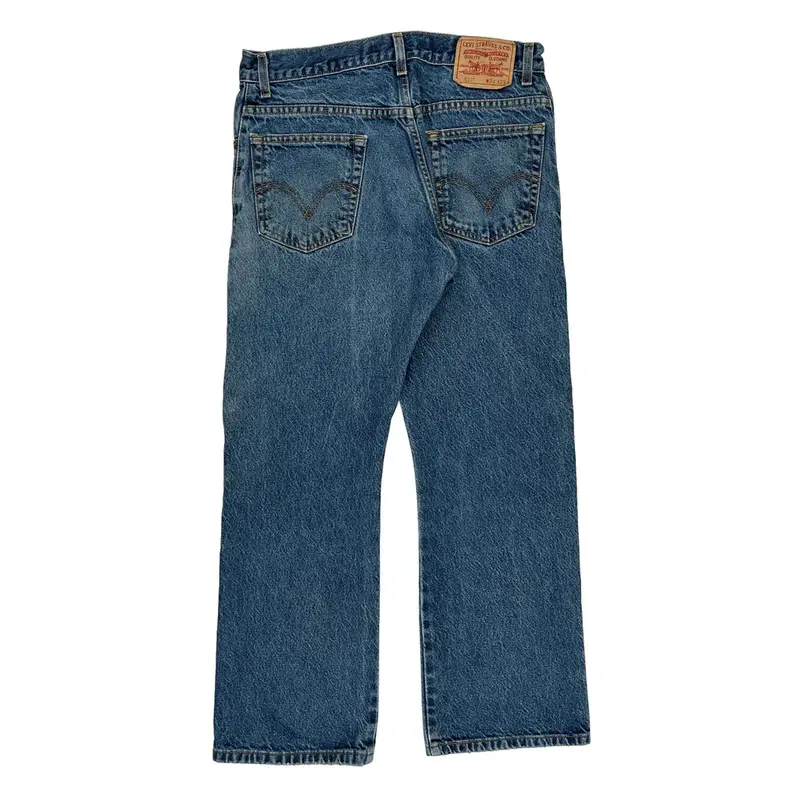 517 Levis Boot Cut Jeans - 32W UK 14 Blue Denim | size: UK 14