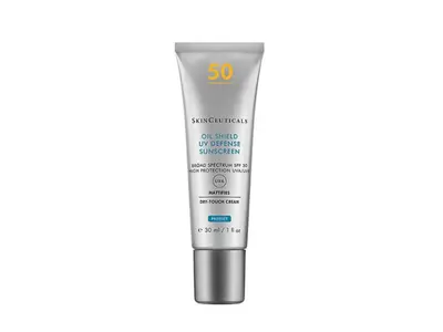 Skinceuticals 4. Oil Shield UV Defense SPF 50 Mattifying Sun Cream High Protection Combination to Oily Skin 30ml